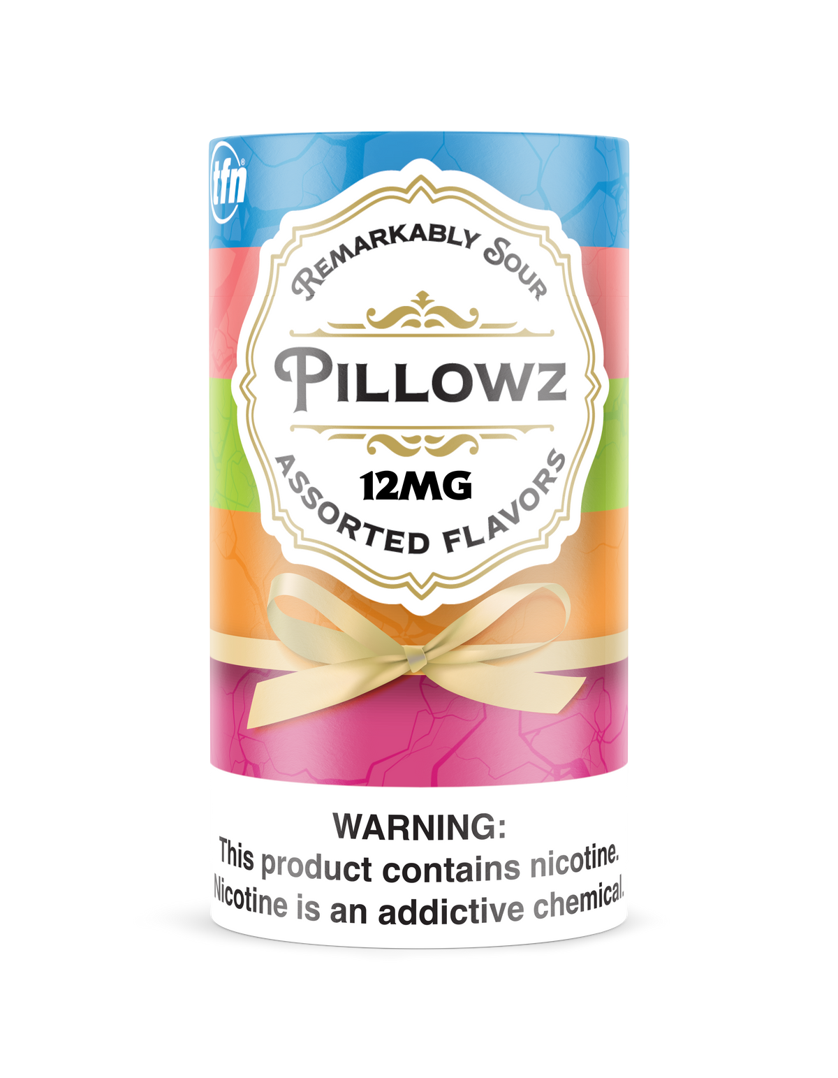 Pillowz Multi Flavor Pack 5-tin roll of sour nicotine pouches
